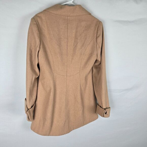 Venus Jacket Women's Size 10 Wool Blend Coat Double Button Tan - Picture 11 of 16